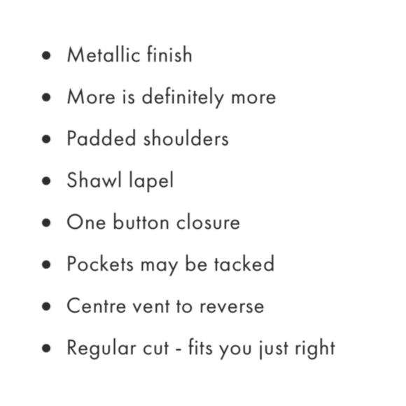 ASOS Floral Golden Metallic Jacquard Blazer - Picture 2 of 9